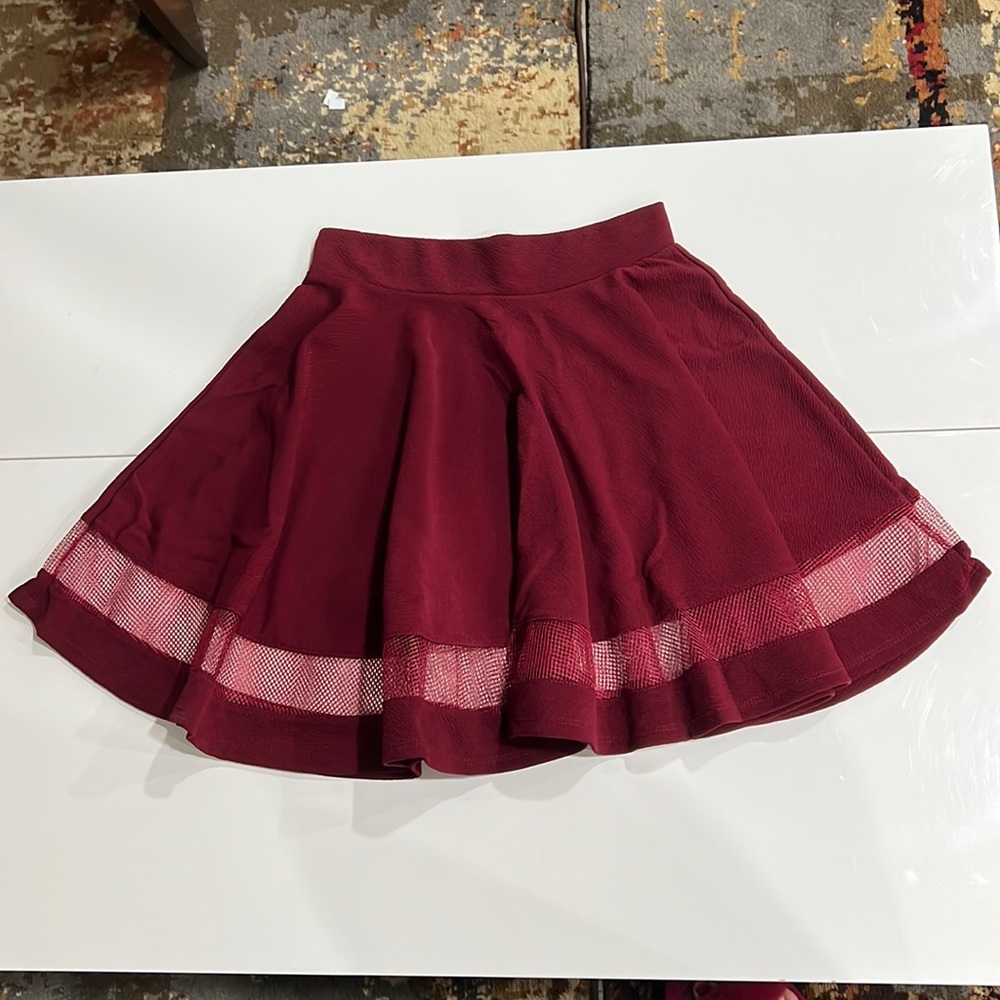 Burgundy Skirt